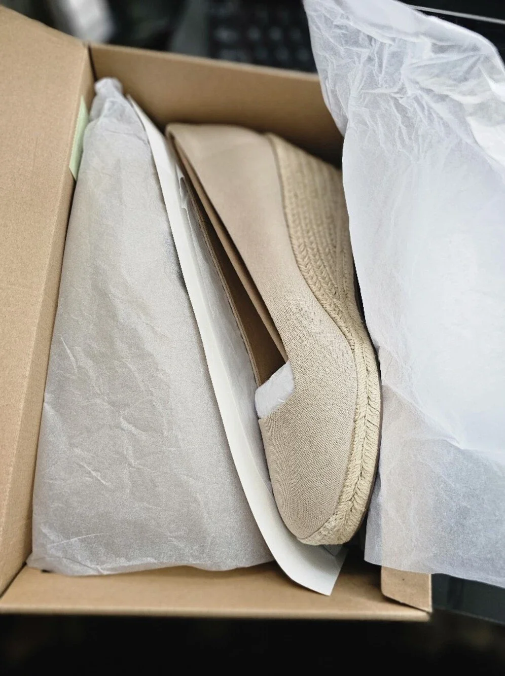 J.Crew Factory Beige Espadrille Wedge Heels - Women Size 12 New In Box